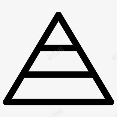 等级马斯洛金字塔图标