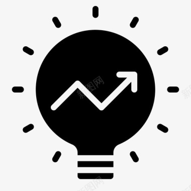 灯泡商业和金融116填充图标