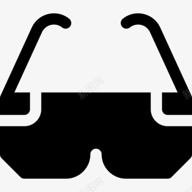 安全眼镜实验室64填充图标