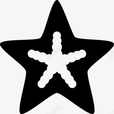 星型孤立型形状图标