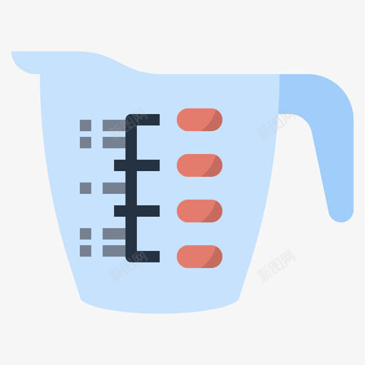 量杯烹饪127扁平svg_新图网 https://ixintu.com 量杯 烹饪 扁平