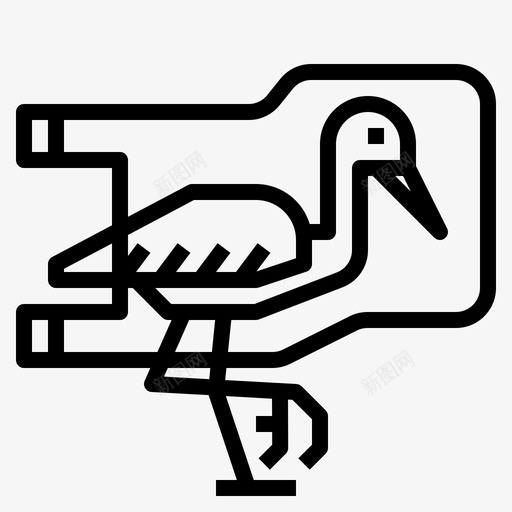 鸟类塑料污染19线状svg_新图网 https://ixintu.com 鸟类 塑料 污染 线状