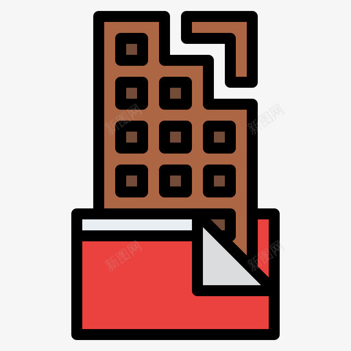 生日巧克力色137svg_新图网 https://ixintu.com 生日 巧克力