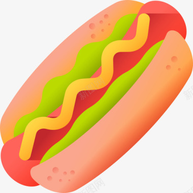 热狗instagram亮点故事食品2颜色图标