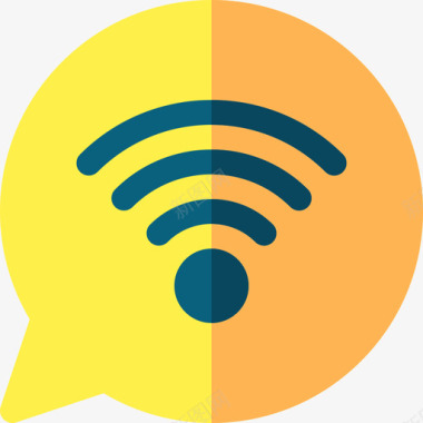 Wifi聊天27平坦图标