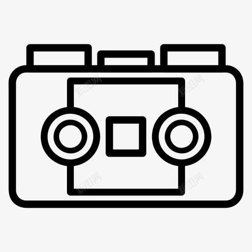 磁带播放机摄像机胶卷svg_新图网 https://ixintu.com 磁带 播放机 摄像机 胶卷 电影 录像机