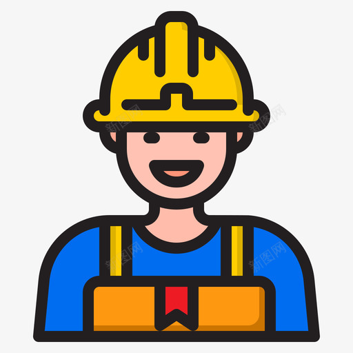 送货员劳工7线性颜色svg_新图网 https://ixintu.com 送货 货员 劳工 线性 颜色