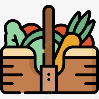 蔬菜42号村线颜色图标
