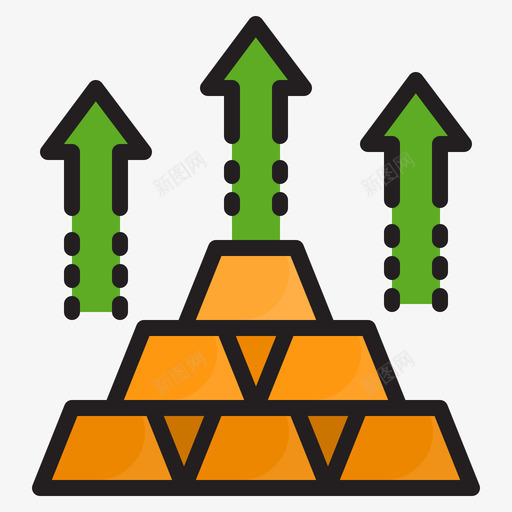 金条投资88线性颜色svg_新图网 https://ixintu.com 金条 投资 线性 颜色