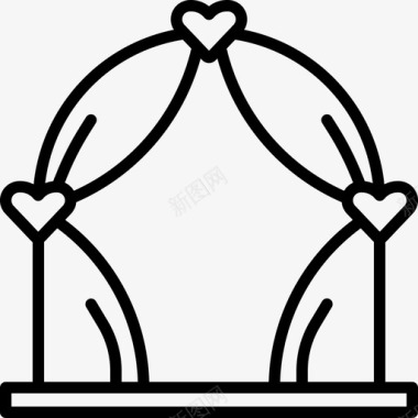 结婚拱门爱情172直系图标