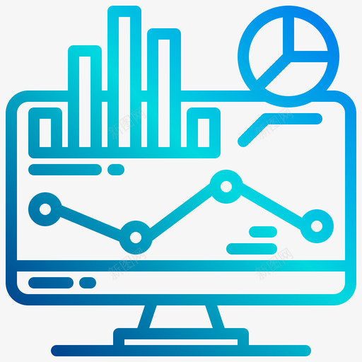 监视器数据分析26线性梯度svg_新图网 https://ixintu.com 监视器 数据分析 线性 梯度