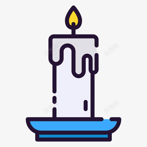 蜡烛97复活节线形颜色svg_新图网 https://ixintu.com 蜡烛 复活节 线形 颜色