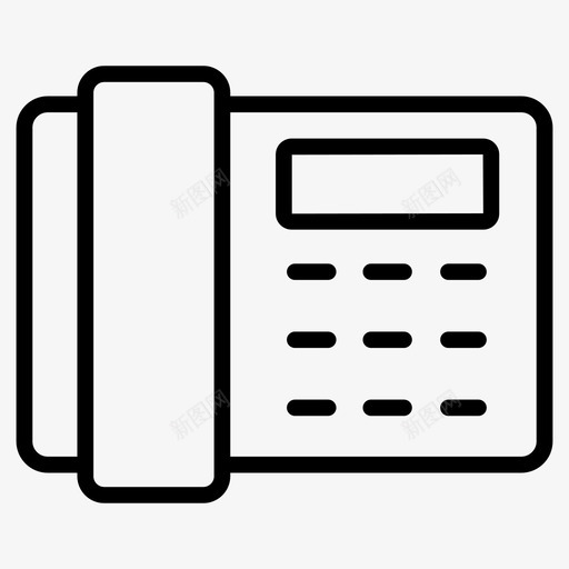 电话通讯拨号盘svg_新图网 https://ixintu.com 电话 通讯 拨号盘 固定 接收器 多媒体 符号