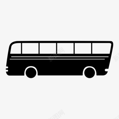 公共汽车通勤公共交通图标
