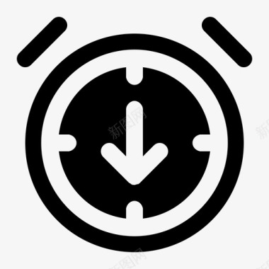 报警底部时间手表图标