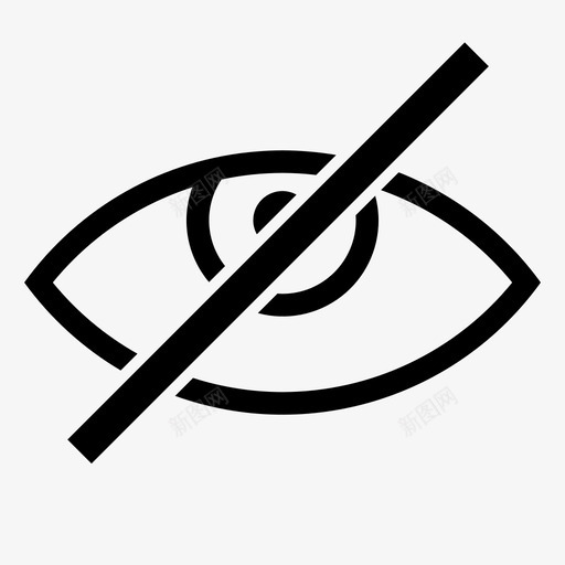 眼睛被划掉了瞎了隐藏了svg_新图网 https://ixintu.com 眼睛 划掉 掉了 隐藏 瞎了 看不 看不见 见了