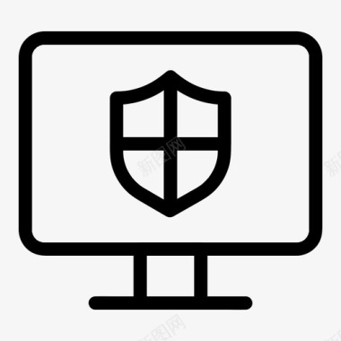 计算机安全防病毒保护图标