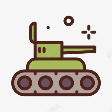 坦克玩具49线颜色图标