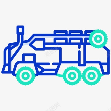 军用车辆车辆18外形颜色图标