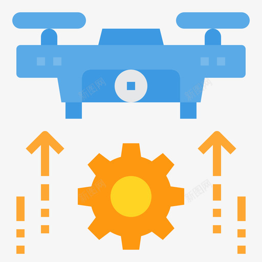 无人机工程111扁平svg_新图网 https://ixintu.com 无人机 工程 扁平