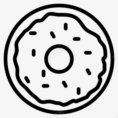 甜甜圈吃食物图标