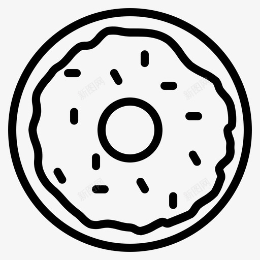 甜甜圈吃食物svg_新图网 https://ixintu.com 甜甜圈 夏季 食物 甜甜 系列