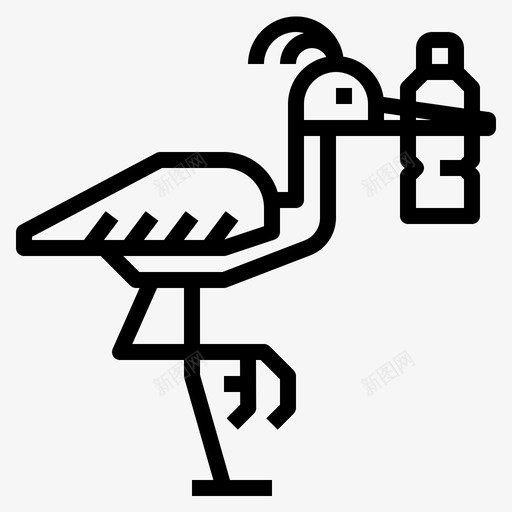 鸟类塑料污染19线状svg_新图网 https://ixintu.com 鸟类 塑料 污染 线状