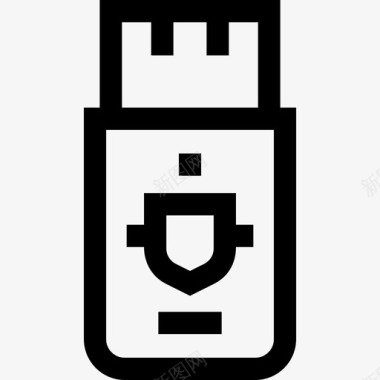 Usb数字学习9线性图标