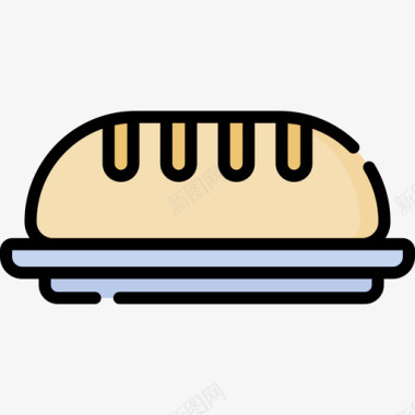 面包健康食品51原色图标
