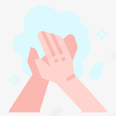 洗手自我保护扁平图标