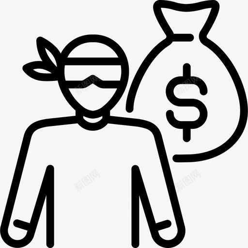 抢劫保险犯罪保安svg_新图网 https://ixintu.com 抢劫 保险 犯罪 保安 小偷