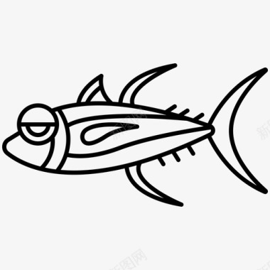 金枪鱼鱼类海洋图标