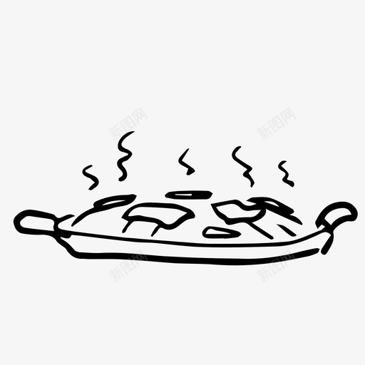 腌肉腌牛肉亚洲食品svg_新图网 https://ixintu.com 腌肉 牛肉 亚洲 食品 韩国 烧烤