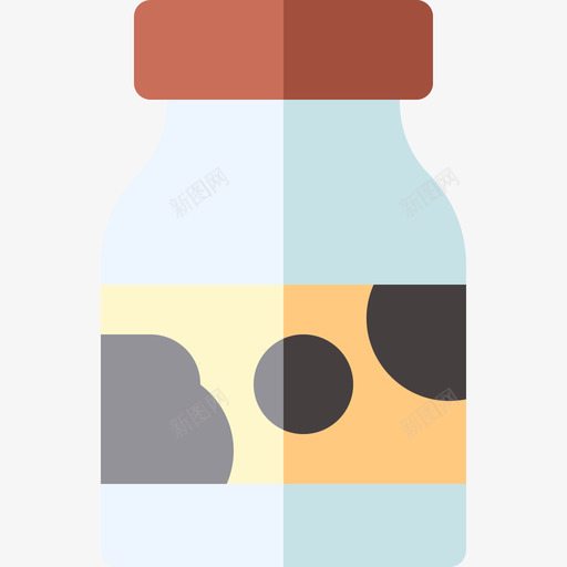 牛奶瓶在41号村平房svg_新图网 https://ixintu.com 牛奶 奶瓶 41号村 平房