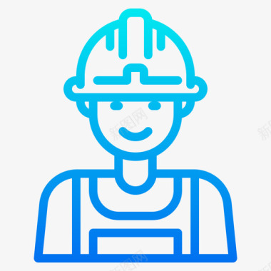 建筑工人劳工5坡度图标