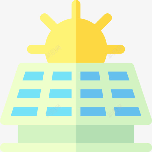 太阳能可持续能源58平板svg_新图网 https://ixintu.com 太阳能 持续 能源 平板
