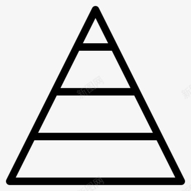 职业金字塔结构图标
