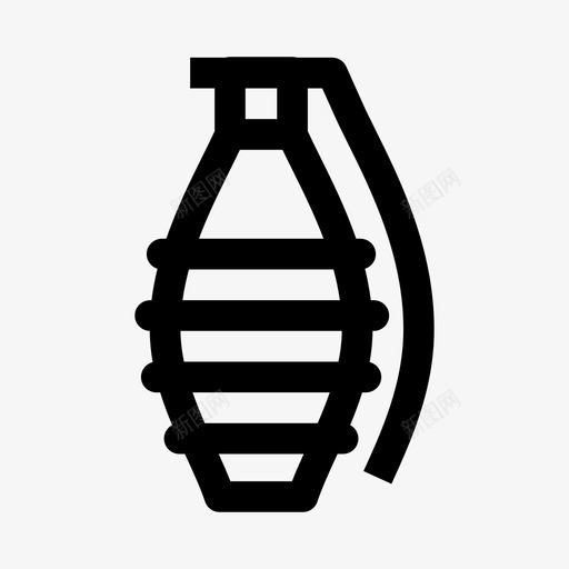 手榴弹武器炸弹军事svg_新图网 https://ixintu.com 军事 战争 手榴弹 手榴弹卡通矢量素材 手雷 武器 炸弹