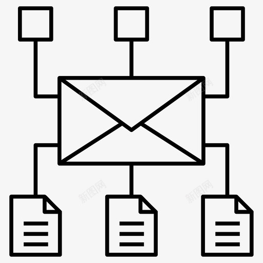 通信网络数据共享网络电子邮件通信svg_新图网 https://ixintu.com 通信网络 共享 图标 矢量图 矢量 协作 团队 项目管理 数据 传递 消息