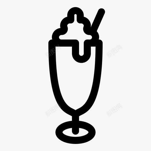 奶昔饮料新鲜svg_新图网 https://ixintu.com 饮料 奶昔 新鲜 玻璃杯 概要