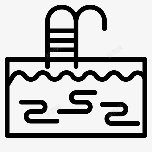 游泳池夏季水svg_新图网 https://ixintu.com 游泳池 夏季 旅游