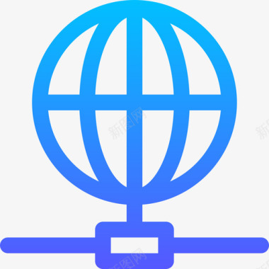 全球网络商务535线性颜色图标