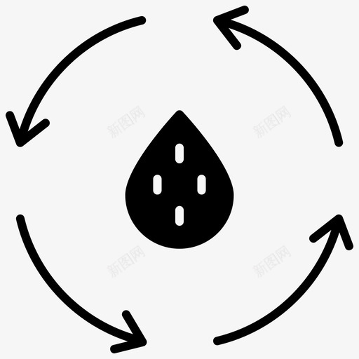 再利用循环利用节约用水svg_新图网 https://ixintu.com 农场 智能 再利用 循环 利用 节约 用水 填充