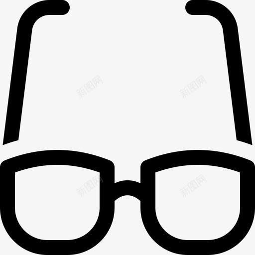 眼镜验光师8填充svg_新图网 https://ixintu.com 眼镜 验光师 填充