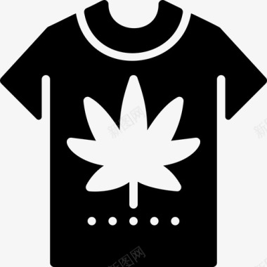 T恤大麻11填充图标