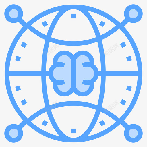 全世界brainconcept10蓝色svg_新图网 https://ixintu.com 全世界 brain concept 蓝色