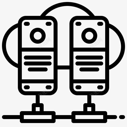 服务器网络托管84线性svg_新图网 https://ixintu.com 服务器 网络 托管 线性