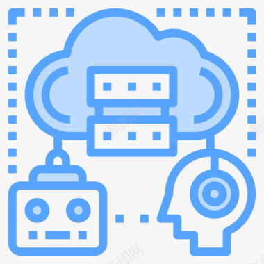 共享云技术45蓝色图标