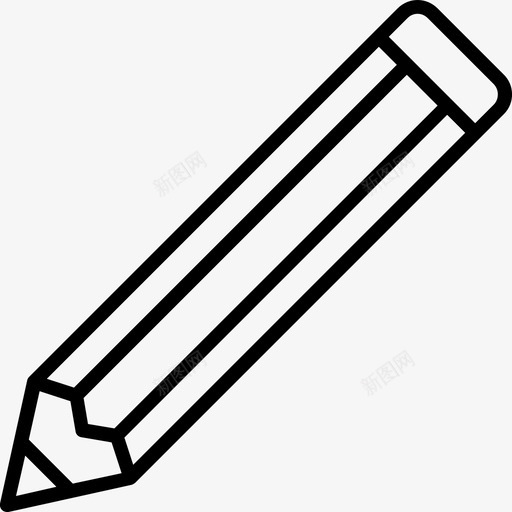 铅笔设计165线形svg_新图网 https://ixintu.com 铅笔 设计 线形