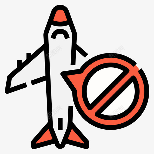 飞机自我保护1线性颜色svg_新图网 https://ixintu.com 飞机 自我 保护 线性 颜色